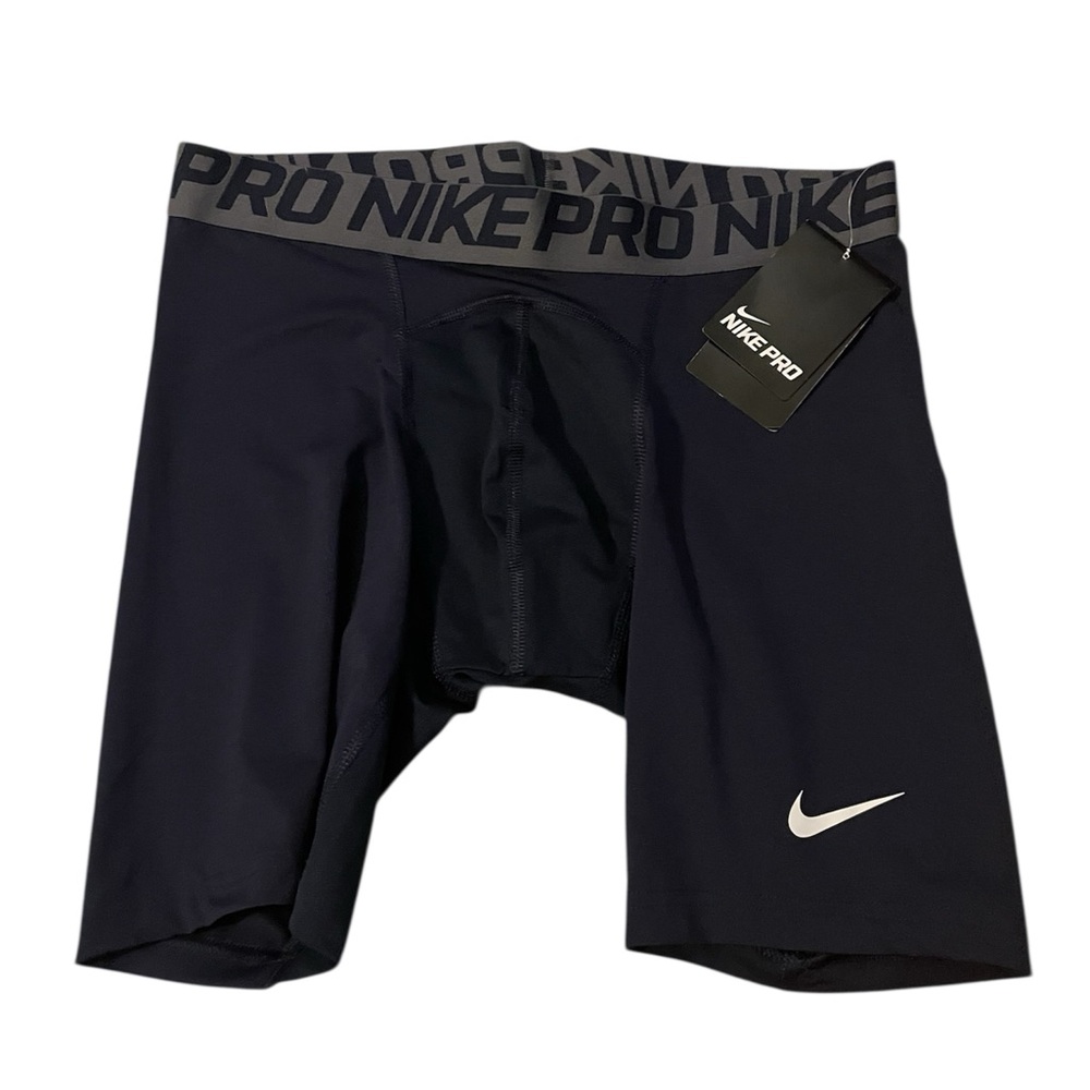 Nike Pro Heist Boys Compression Shorts Black Size Large NWT Navy Blue‎